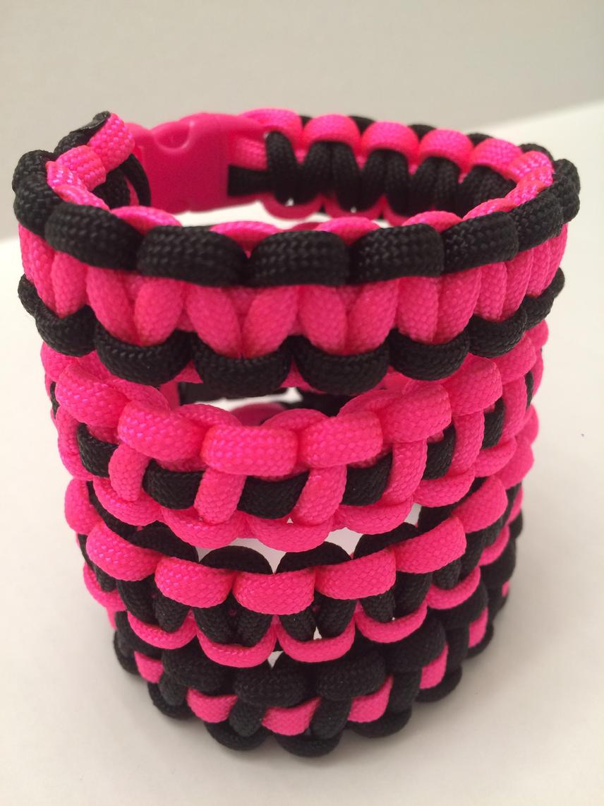 Pink Paracord bracelets